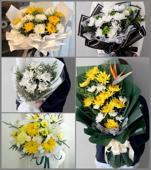 湖南永州祁阳县龚家坪镇甸中间村白事花束代送